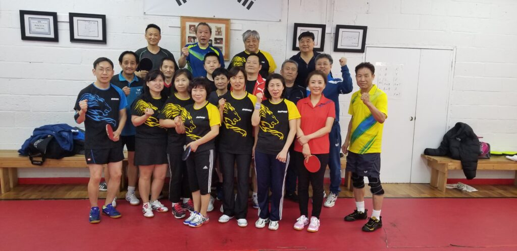 제1회미동부여성친선탁구대회